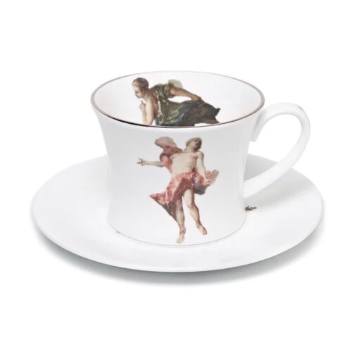 Rising Sun Apollo Teacup And Saucer - By Melody Rose