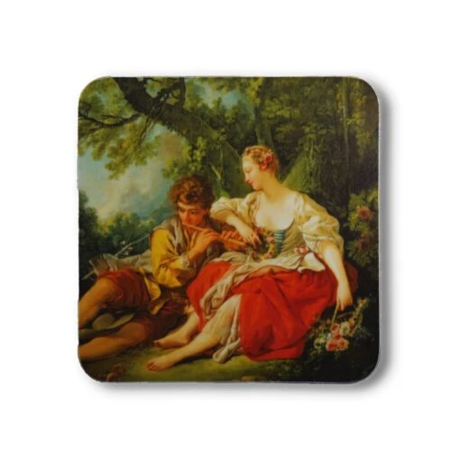 Coaster Shepherds Piping To A Shepherdess