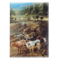The Rainbow Landscape Cows Magnet