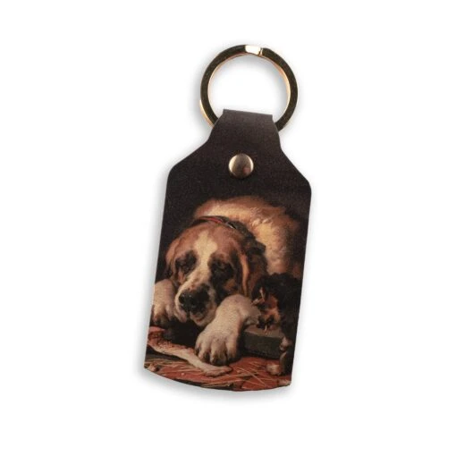 Doubtful Crumbs Recycled Leather Keyring