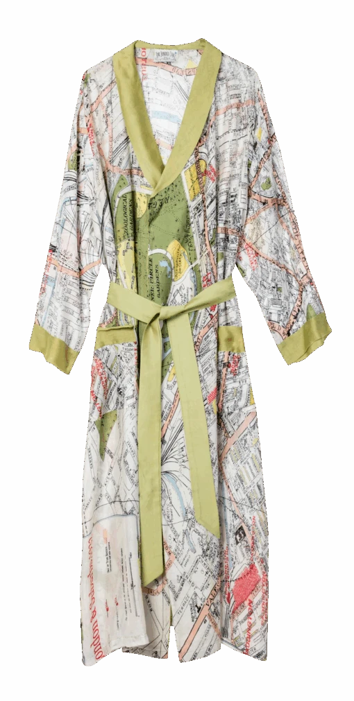 London Map Dressing Gown - By One Hundred Stars