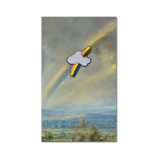 Rainbow Landscape Enamel Pin Badge