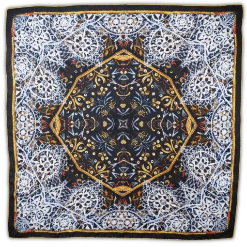 The Laughing Cavalier Lace Silk Scarf