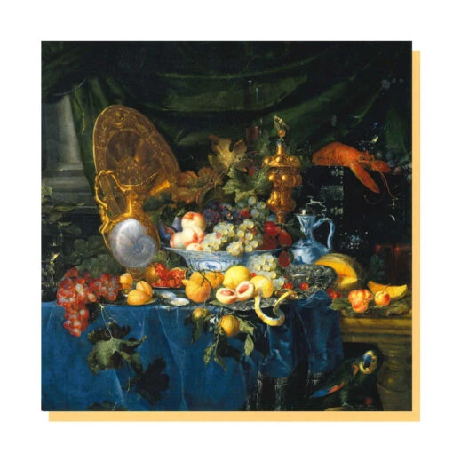 Still Life With Parrot Greetings Card