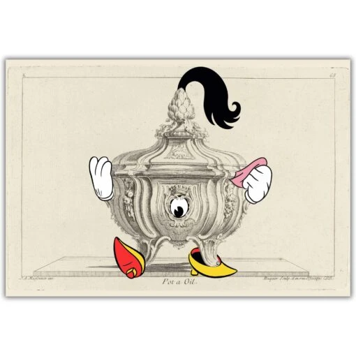 The Oil Pot Print By Kit Grover
