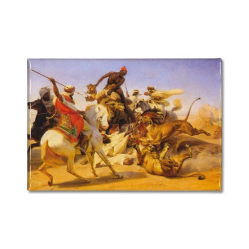 The Lion Hunt Magnet