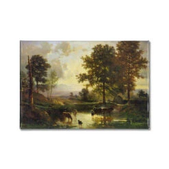 Watering Cattle Magnet