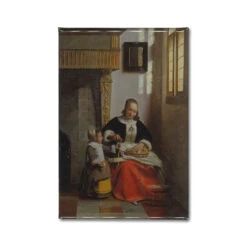 A Woman Peeling Apples Magnet