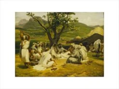 The Arab Tale-Teller Print -Artful Gifts Shop si 1034556.jpg widthcm 80 heightcm 60 croppedwidthcm 60.135715574806 croppedheightcm 44 maxdim 1000