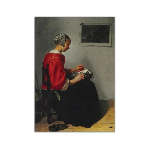 The Lace Maker Greetings Card